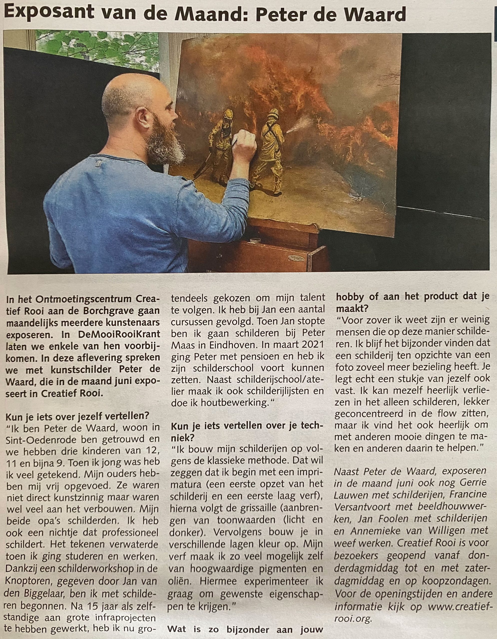 Peter de Waard zet klassieke schilderschool voort: ‘Iets creëren is therapie voor je ziel’ Peter de Waard